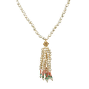 Dalida pearl tassel necklace