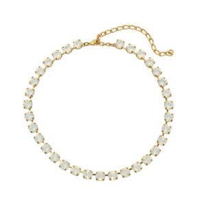 Latte crystal necklace