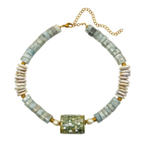 Phoebe acquamarine necklace