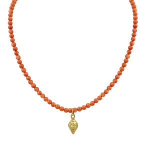 Seashell coralli necklace