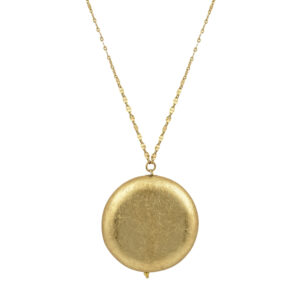 Gold leaf chain necklace