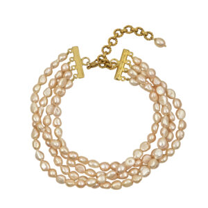 ELISE peach pearl necklace