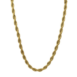 Golden twist chain necklace