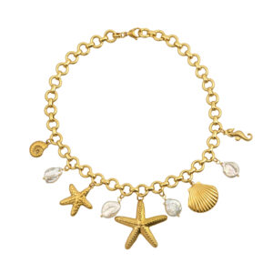 La Mer golden charm necklace