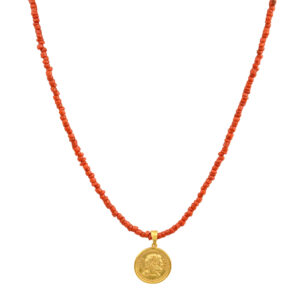 Philippos coral necklace
