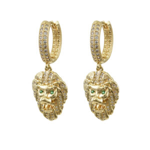 Leone golden mini hoops earrings