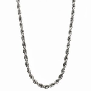 Twist silver chain