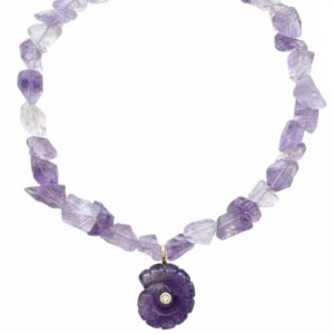Nautilus amethyst necklace