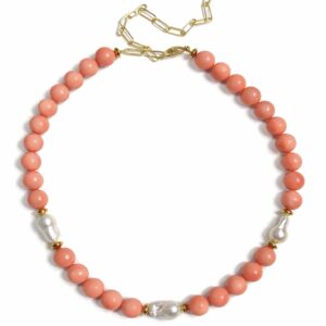 Ibiza Coral Pearl necklace