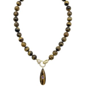 Amalfi tigereye gem necklace