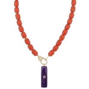 Corallo Viola necklace