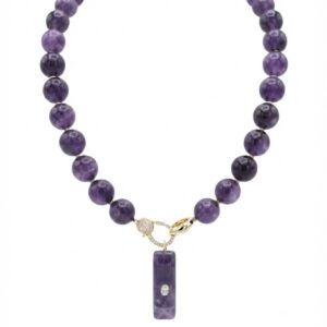 Viola amethyst necklace